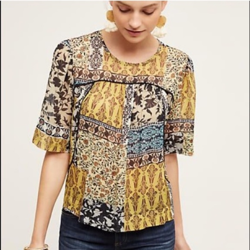 Anthropologie Weston Deka Top